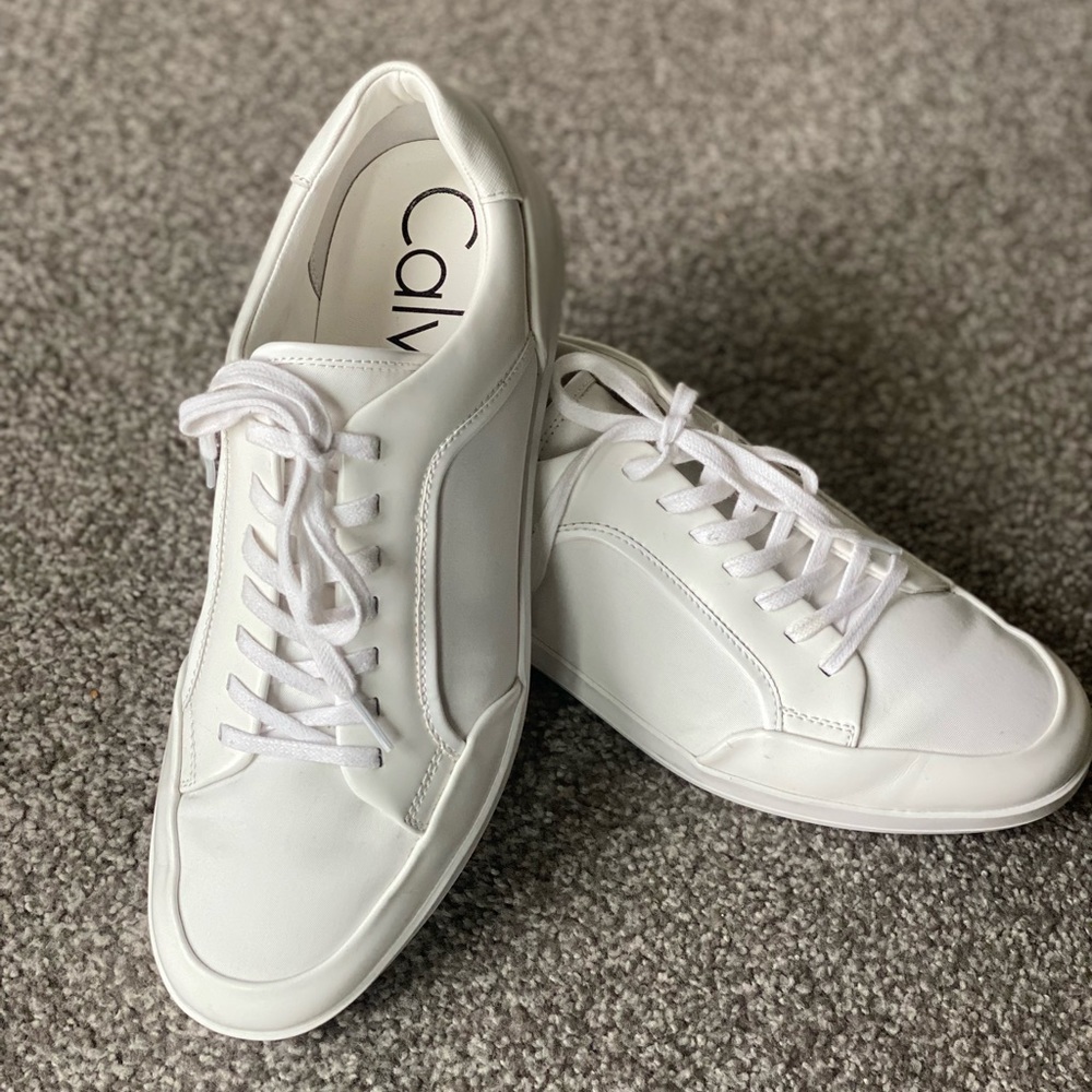 Calvin Klein Men Masen Brushed Leather Fashion Shoes - NEW